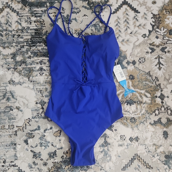 NWT MIRACLESUIT | One Piece Lace Up Swimsuit - Picture 4 of 12